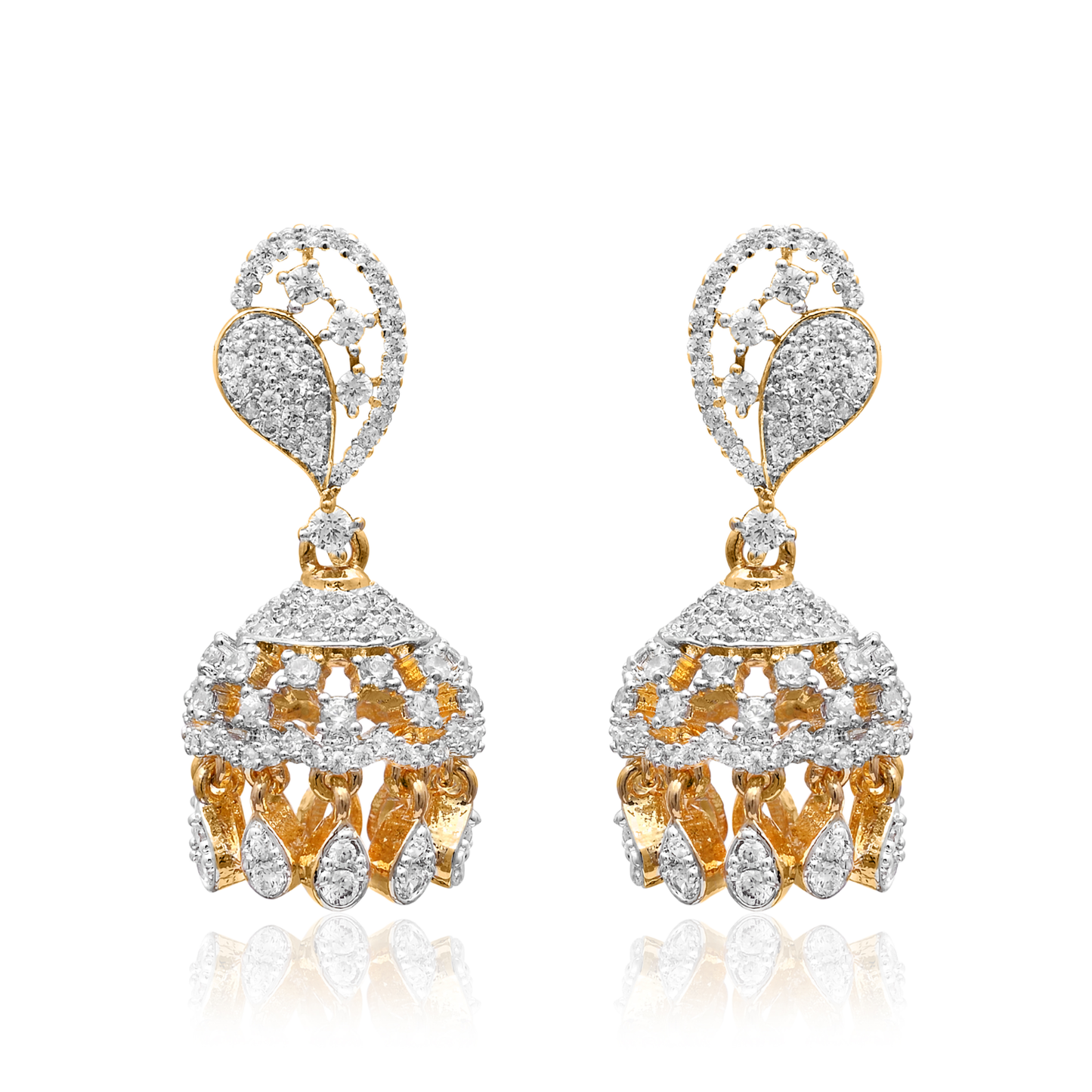 Crimson Pearl Statement Jhumka