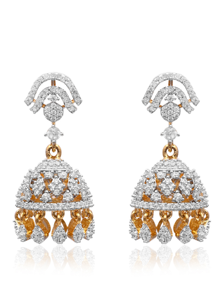 Red Pearl Designer Jhumka Earrings By 2wist Designs