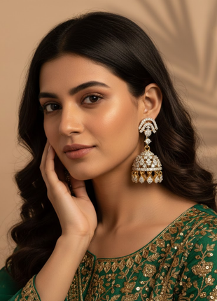 Red Pearl Designer Jhumka Earrings By 2wist Designs
