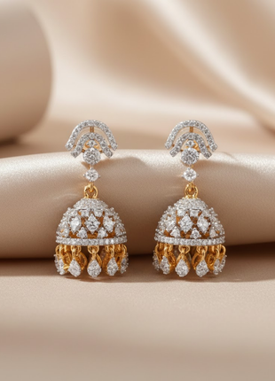 Red Pearl Designer Jhumka Earrings By 2wist Designs
