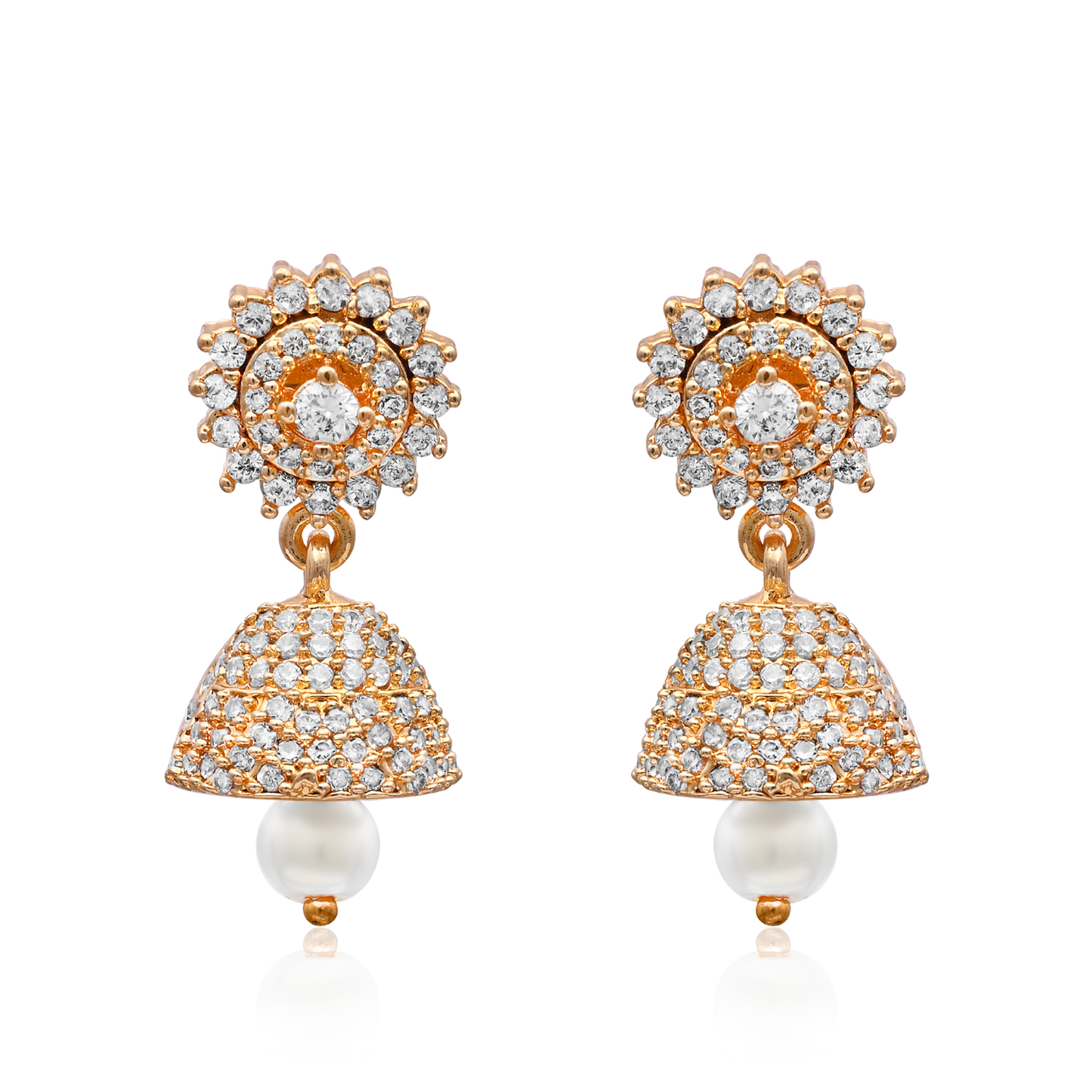 Pearl Bead Elegant Jhumka
