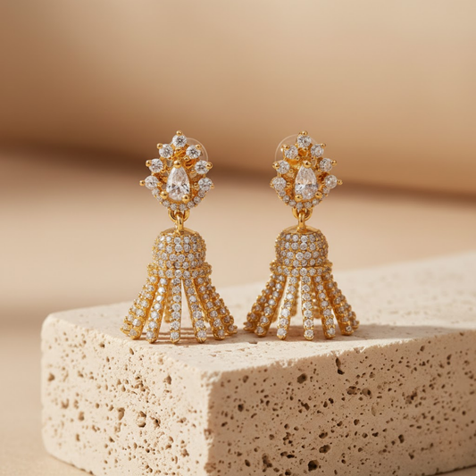 White Pearl Classic Jhumka