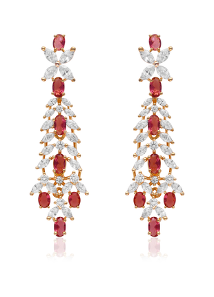 Crimson Pearl Bead Necklace Set By 2wist Designs