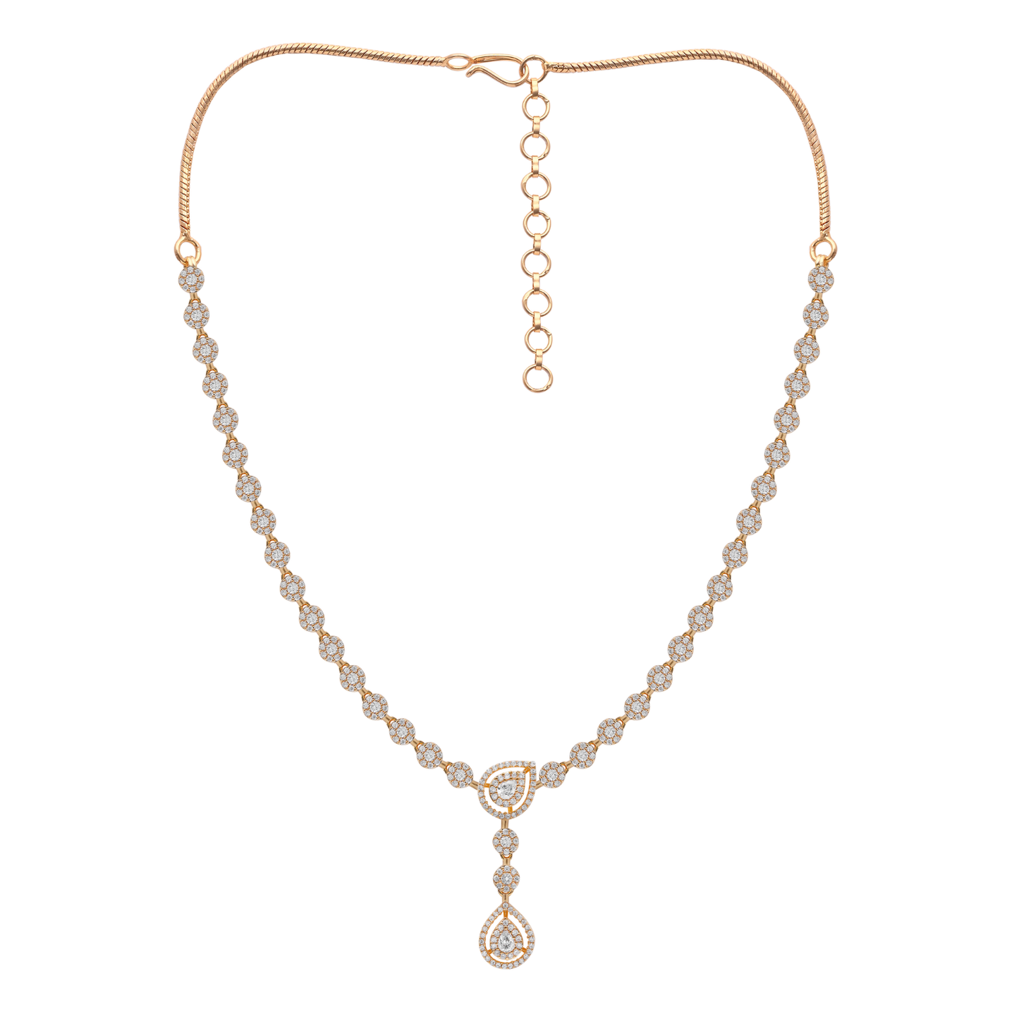White Pearl Beaded Necklace Set