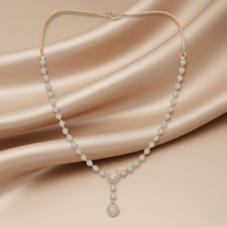 White Pearl Beaded Necklace Set By 2wist Designs