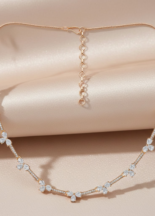 Crimson Red And White Designer Necklace Set By 2wist Designs