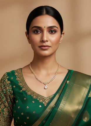 Crimson Red And White Statement Necklace Set By 2wist Designs