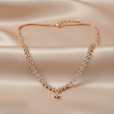 Crimson Red And White Bead Necklace Set By 2wist Designs