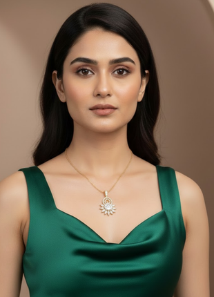 Crimson Pearl Fashion Pendant Set By 2wist Designs