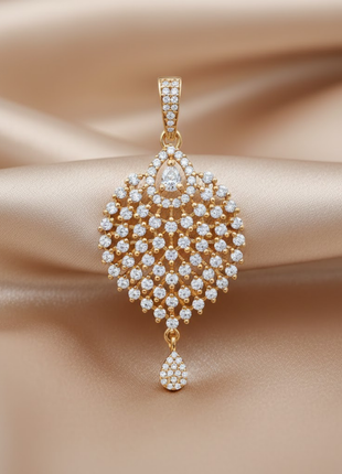 Crimson Red Pearl Statement Pendant Set By 2wist Designs