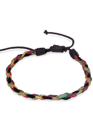 Multicolor Braided Cord Bracelet By 2wist Designs