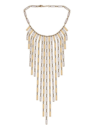 Geometric Fringe Statement Necklace By 2wist Designs