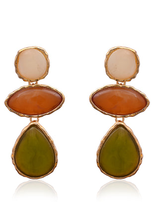 Mother Of Pearl Shell Fringe Earrings By 2wist Designs