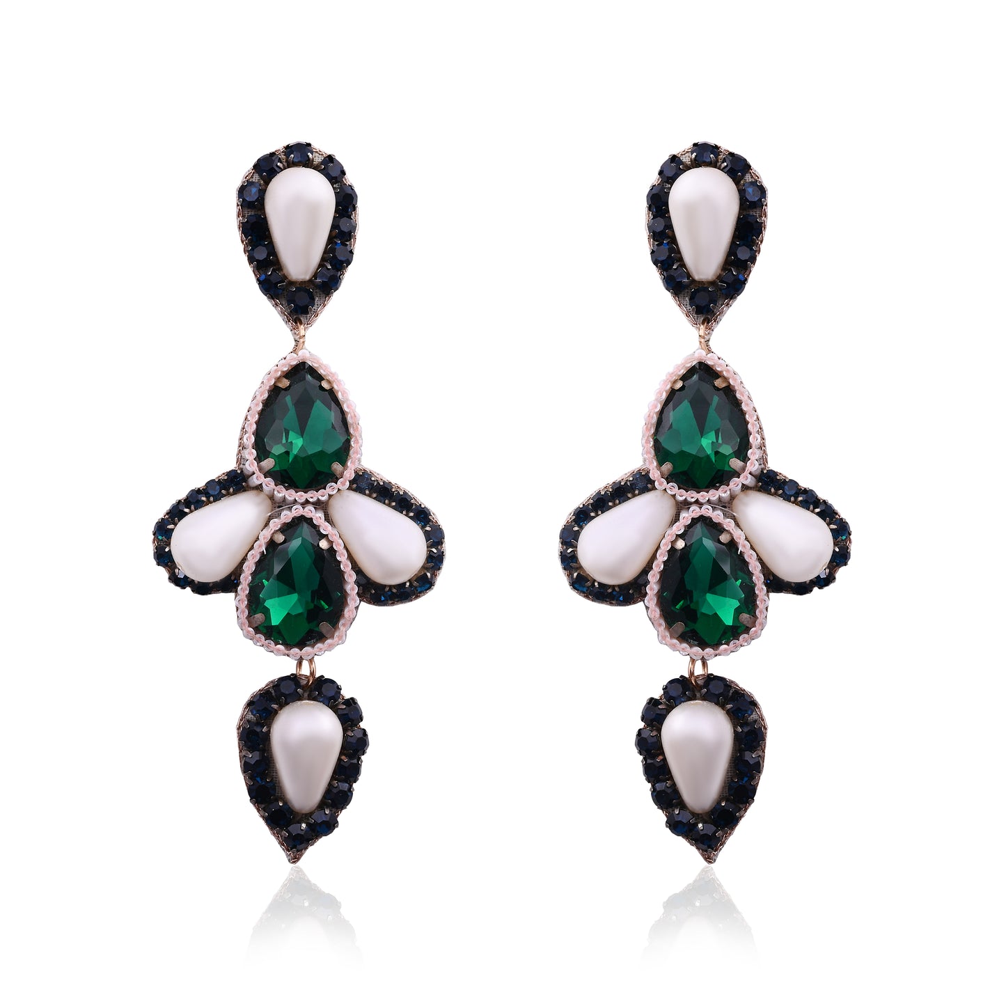 Art Deco Pear Drop Earrings