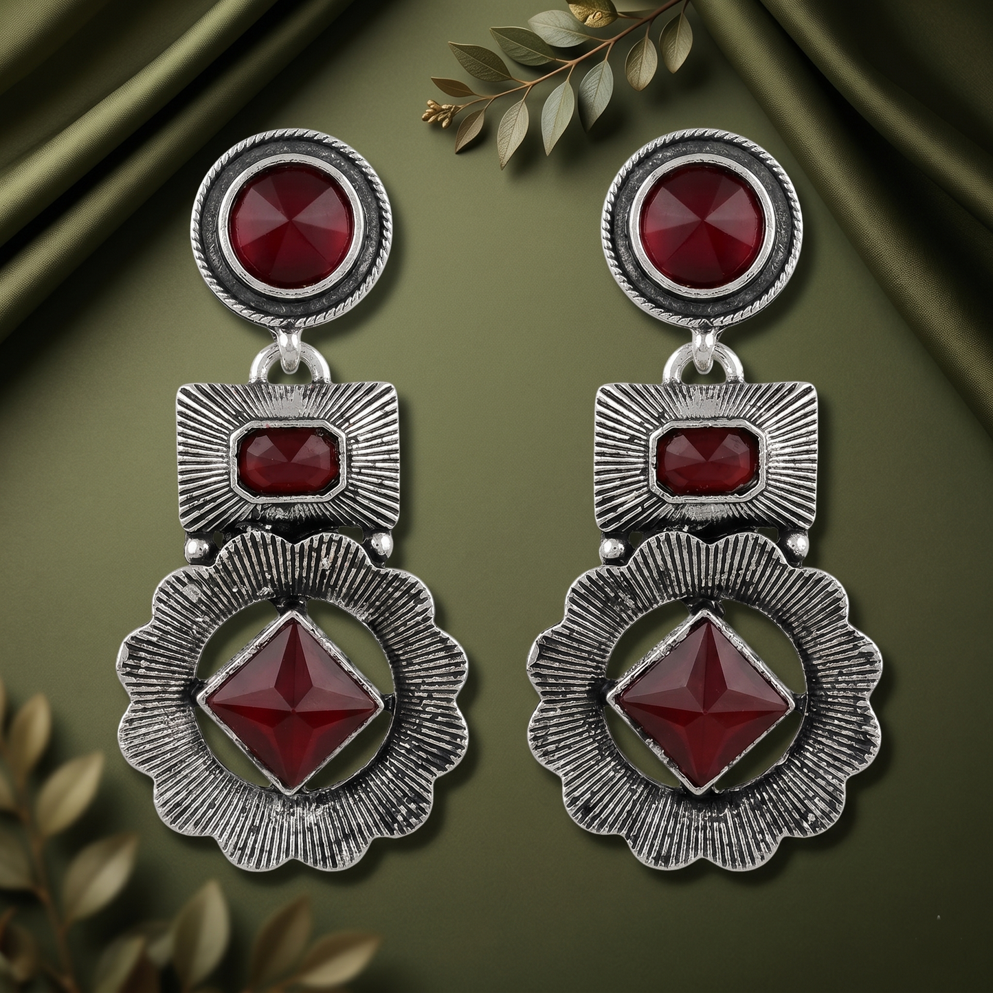 Gold-Plated Brass Thick Hoop Earrings for Women