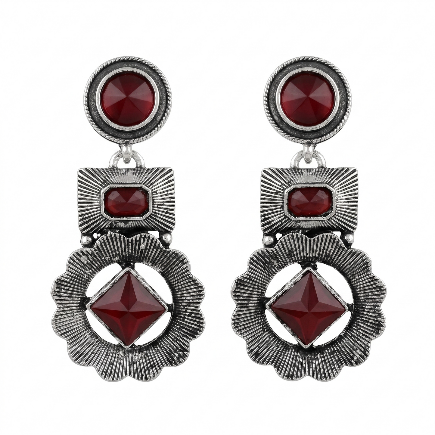Gold-Plated Brass Thick Hoop Earrings for Women