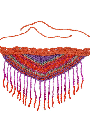 Bohemian Crochet Tassel Choker By 2wist Designs