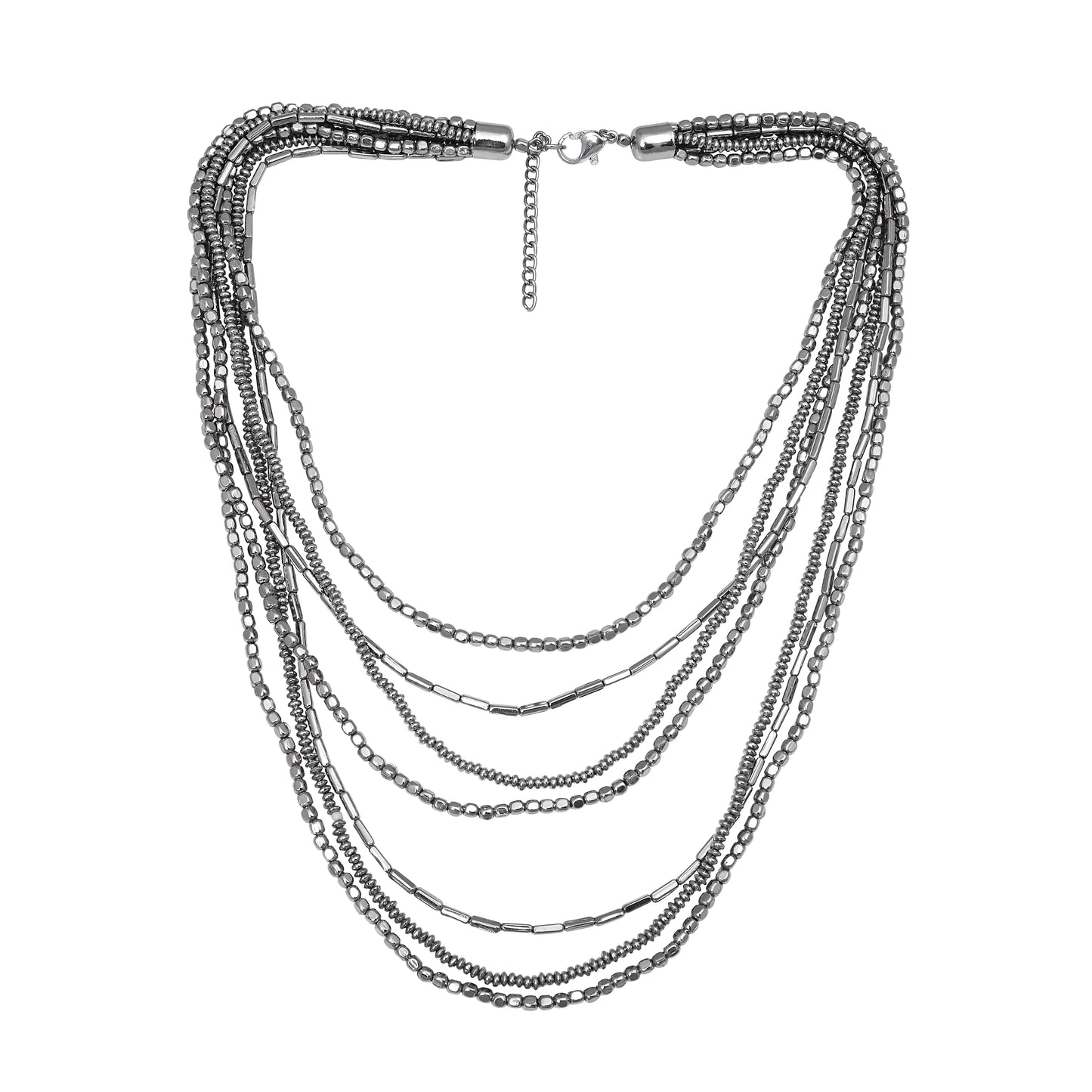 Multi Strand Rolo Chain Necklace