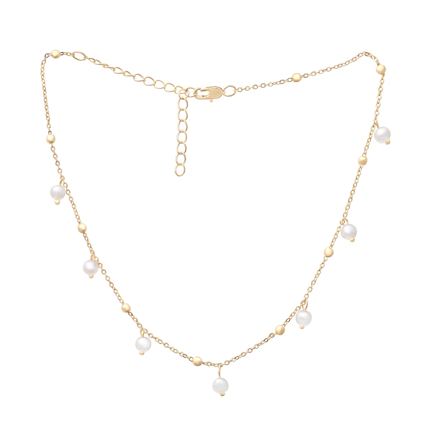 Dainty Crystal Drop Choker Necklace
