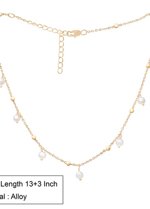 Dainty Crystal Drop Choker Necklace By 2wist Designs