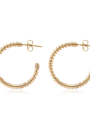 Twisted Wire Circular Hoop Earrings By 2wist Designs