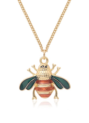 Bumble Bee Enamel Pendant Necklace By 2wist Designs