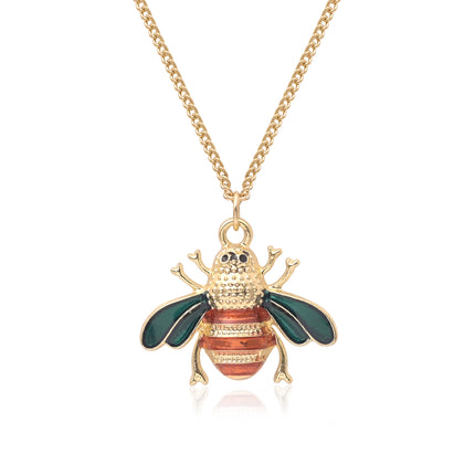 Enamel Bee Pendant Necklace