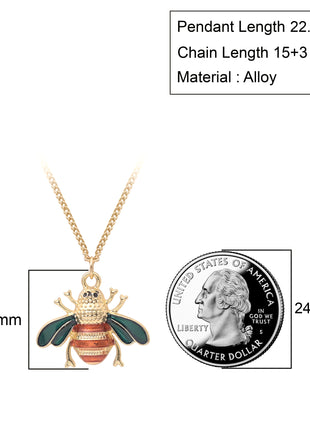 Bumble Bee Enamel Pendant Necklace By 2wist Designs