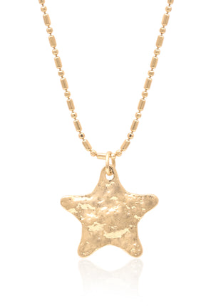 Hammered Star Pendant Necklace By 2wist Designs