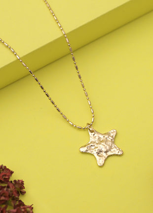 Hammered Star Pendant Necklace By 2wist Designs