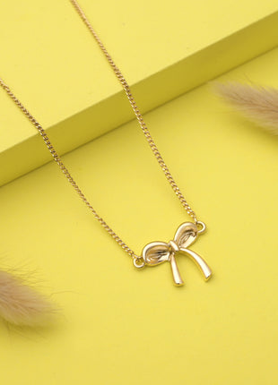 Bow Ribbon Charm Pendant Necklace By 2wist Designs