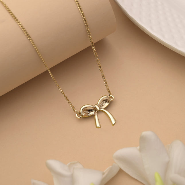 Bow Style Men's Pendant Necklace