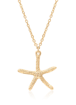 Starfish Sea Life Pendant Necklace By 2wist Designs