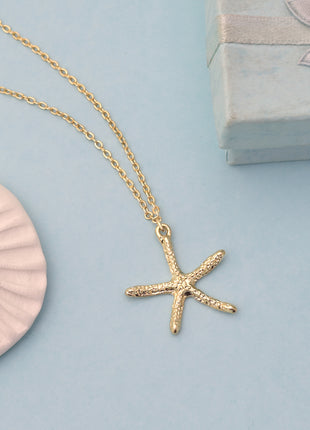 Starfish Sea Life Pendant Necklace By 2wist Designs