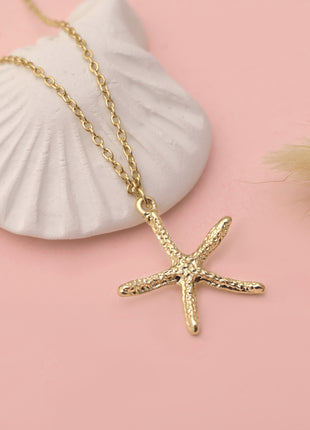 Starfish Sea Life Pendant Necklace By 2wist Designs