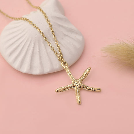 Starfish Sea Life Pendant Necklace By 2wist Designs