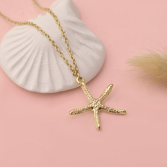 Starfish Sea Life Pendant Necklace