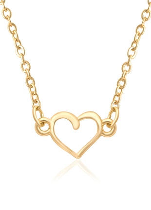 Minimalist Open Heart Necklace By 2wist Designs