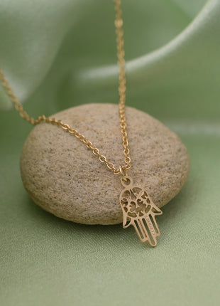 Hamsa Hand Protection Necklace By 2wist Designs
