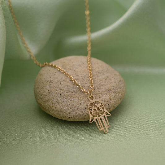 Hamsa Hand Protection Necklace