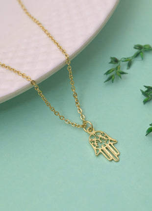 Hamsa Hand Protection Necklace By 2wist Designs