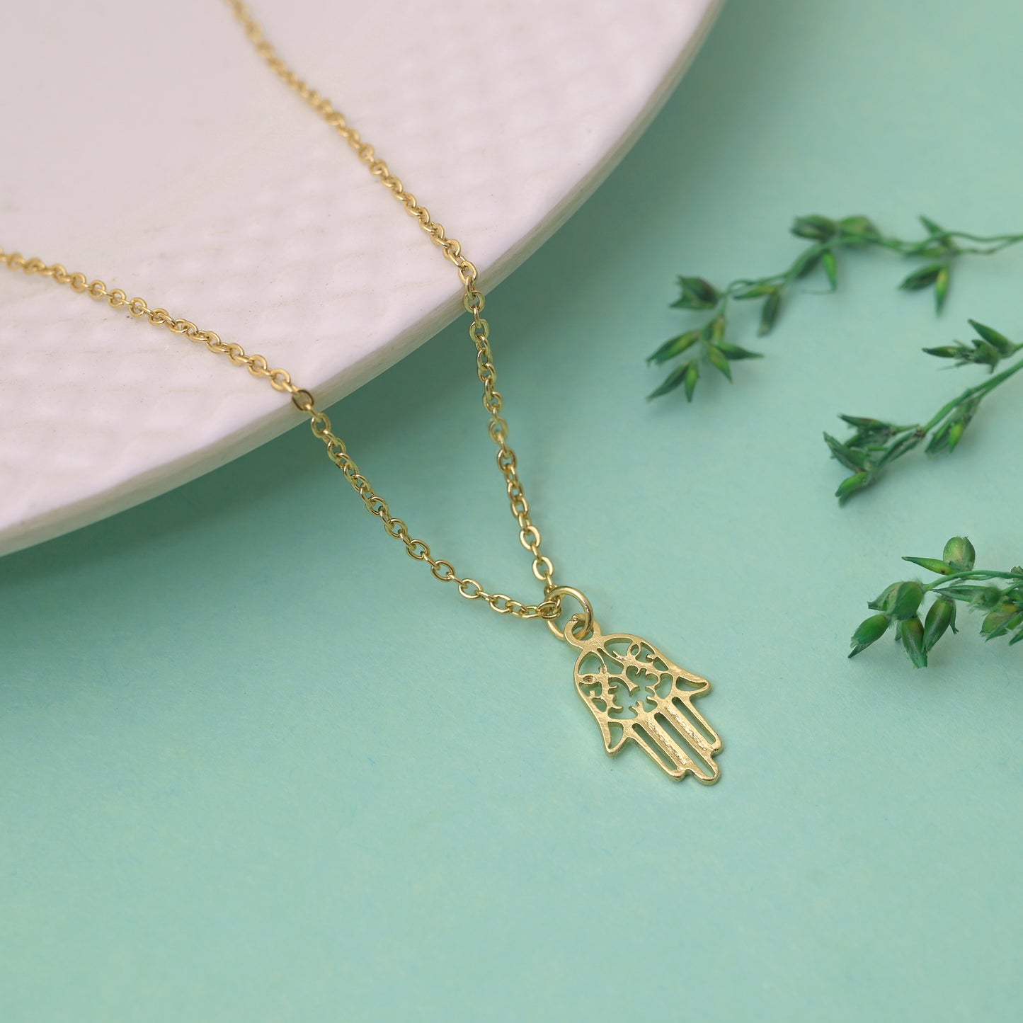 Hamsa Hand Protection Necklace