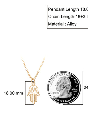 Hamsa Hand Protection Necklace By 2wist Designs