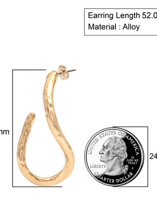 Abstract Serpent Loop Earrings By 2wist Designs