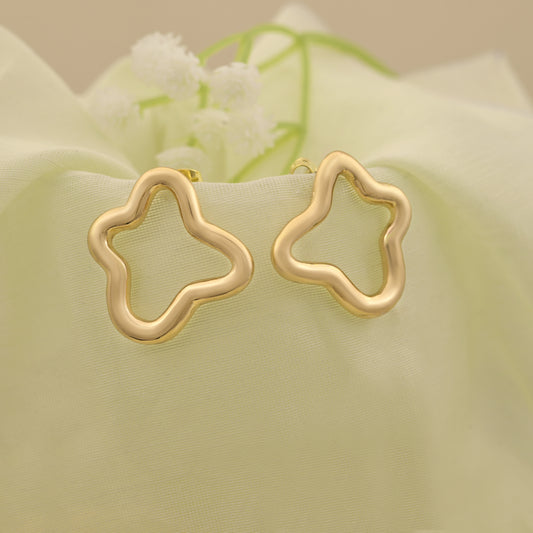 Abstract Clover Curve Earrings