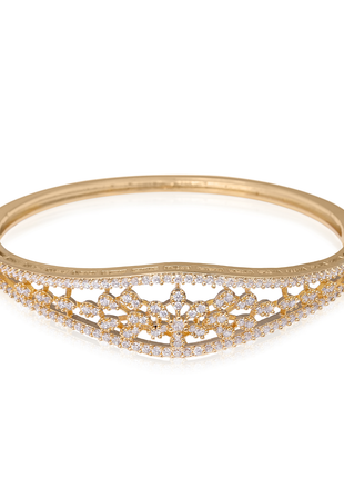 Floral Lace CZ Bangle By 2wist Designs