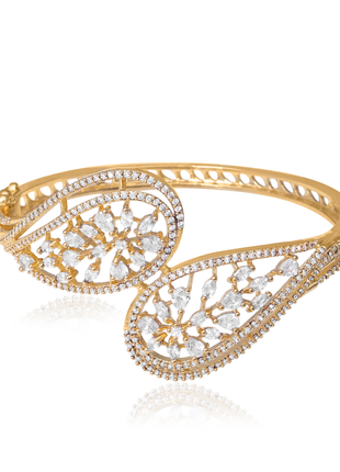 Double Teardrop Openwork Bangle By 2wist Designs