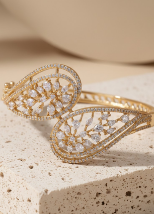 Double Teardrop Openwork Bangle By 2wist Designs