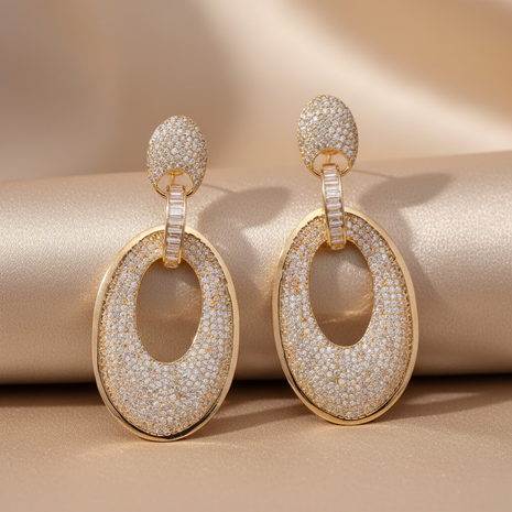 Stunning Pavé CZ Hoop Earrings By 2wist Designs