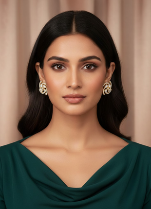 Dazzling Stud Marquise Sapphire CZ Stud Earrings By 2wist Designs